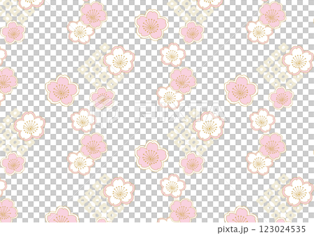 かわいい桜の花のパターン かわいい桜の花のパターン 123024535