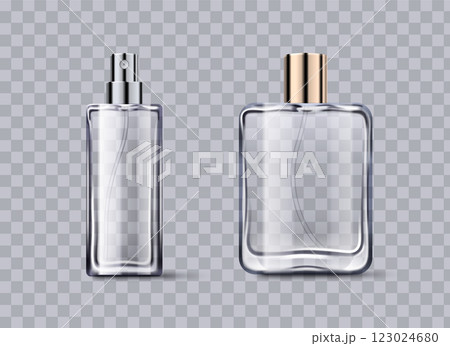 Fragrance glass bottle mockups set Fragrance glass bottle mockups set 123024680