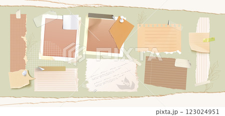 Soft pastel vintage composition with torn paper Soft pastel vintage composition with torn paper 123024951