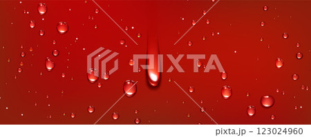 Red water droplet background. Cola drop on glass Red water droplet background. Cola drop on glass 123024960