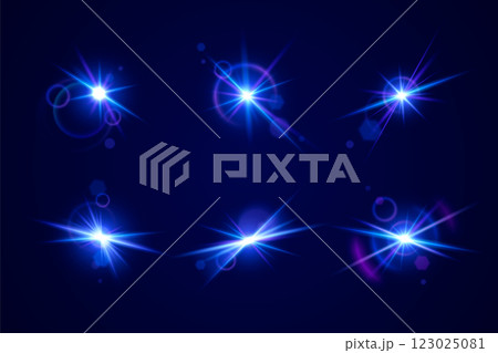 Glint glare collection with bright luminous effect 123025081