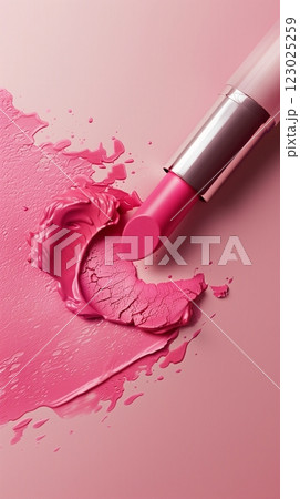 Blank lip gloss liquid container skincare makeup story background Blank lip gloss liquid container skincare makeup story background 123025259