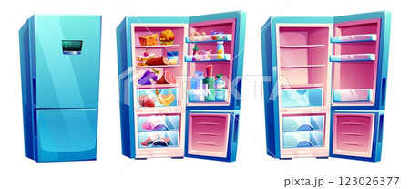 Modern cartoon refrigerator set Modern cartoon refrigerator set 123026377
