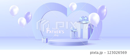 3D Father Day celebration scene 3D Father Day celebration scene 123026569