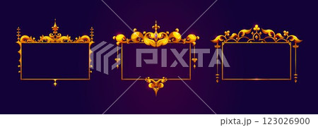 Medieval game frames set Medieval game frames set 123026900