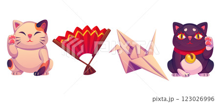 Japanese cultural symbols Japanese cultural symbols 123026996