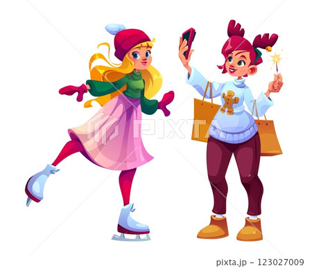 Christmas characters set 123027009