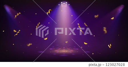 Casino spotlight stage for award hall. Movie night 123027028