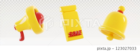 Sale banner icons set on transparent background Sale banner icons set on transparent background 123027033