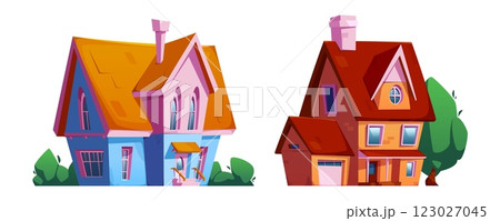 Suburban residential buildings 123027045