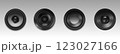 3d music loudspeaker. Stereo sound speaker system 123027166