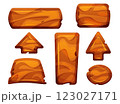 Wooden game interface elements 123027171