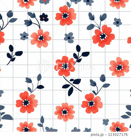 Floral pattern design digital art modern aesthetic creative space colorful nature inspiration Floral pattern design digital art modern aesthetic creative space colorful nature inspiration 123027176