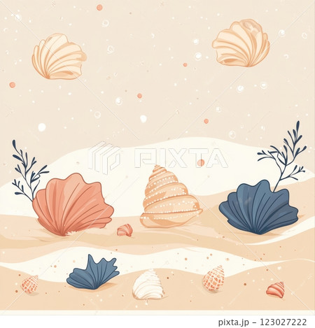 Underwater adventure seashell exploration in a tranquil beach environment aesthetic illustration serene viewpoint Underwater adventure seashell exploration in a tranquil beach environment aesthetic illustration serene viewpoint 123027222