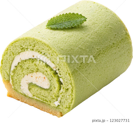 Delectable Matcha Roll Cake, A Harmonious Blend of Flavors and Textures 123027731
