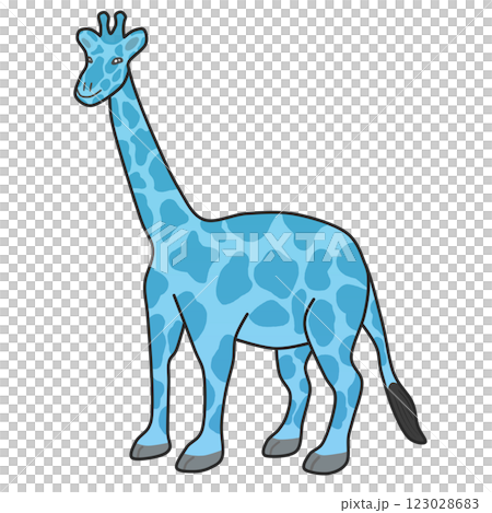 長頸鹿（藍色） 123028683