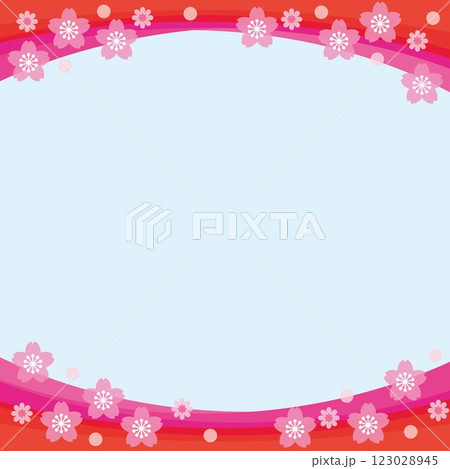 桜の花 フレーム 桜の花 フレーム 123028945