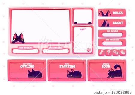 Stream overlay screen set Stream overlay screen set 123028999