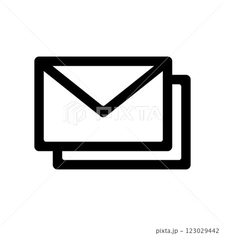 メールのイラストアイコン 123029442