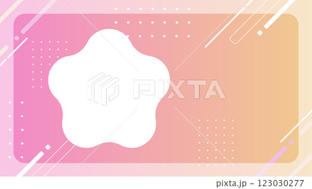 星　ポップ　背景【16:9素材シリーズ】 123030277