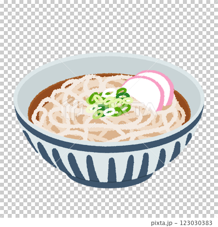かけうどんのイラスト 123030383