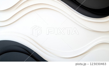 Textured monochrome waves create sophisticated backdrop in black and white Textured monochrome waves create sophisticated backdrop in black and white 123030463
