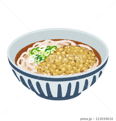たぬきうどんのイラスト 123030610