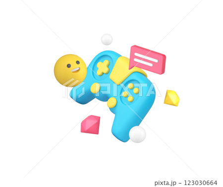 Esport online video gaming streaming service championship 3d icon realistic vector illustration 123030664