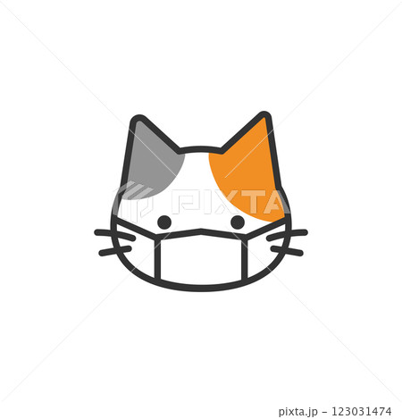 マスク　猫 123031474