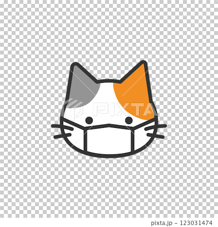 マスク　猫 123031474