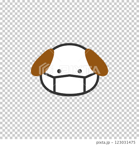 マスク　犬 123031475