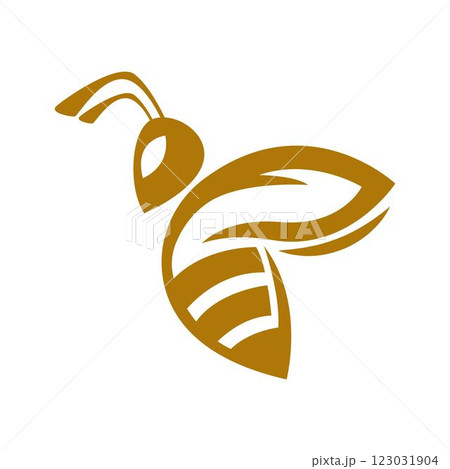 Bee logo icon design Bee logo icon design 123031904