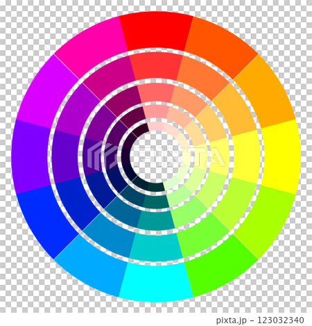 Color chart: light and dark 123032340