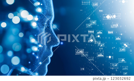 超リアルなデジタルAIヒューマンのイメージ 123032692