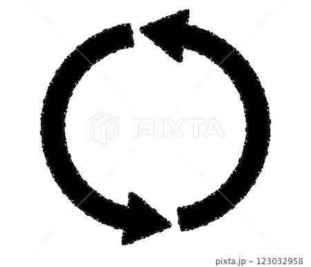 クレヨンタッチの回転カーブ矢印/黒 クレヨンタッチの回転カーブ矢印/黒 123032958