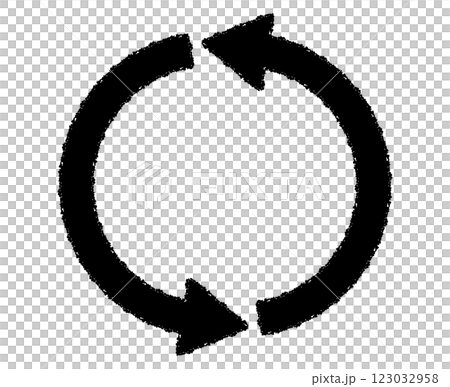 クレヨンタッチの回転カーブ矢印/黒 クレヨンタッチの回転カーブ矢印/黒 123032958