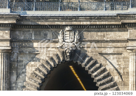 Adam Clark Tunnel under Castle Hill in Budapest 123034069