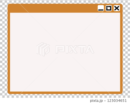 Simple web-style frame (orange and white) 123034651