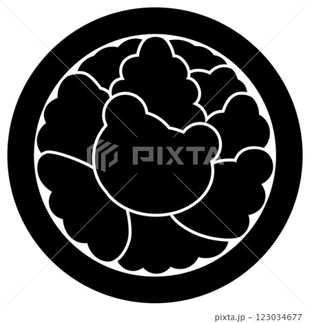 家紋です。丸に雲と言います。 123034677