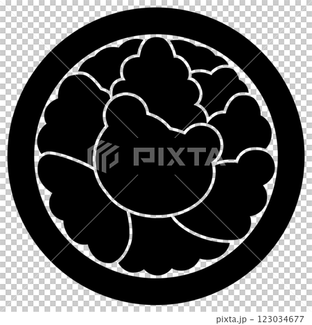 家紋です。丸に雲と言います。 123034677