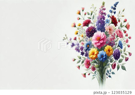 花・花束・コピースペース 花・花束・コピースペース 123035129