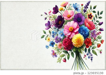 花・花束・コピースペース 花・花束・コピースペース 123035130