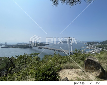 鷲羽山からの瀬戸大橋 123035400
