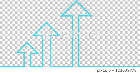 Illustration of up arrow graphic material Illustration of up arrow graphic material 123035779