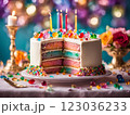レインボーケーキ 123036233
