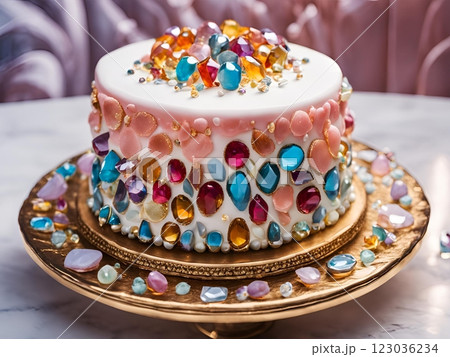 宝石のケーキ 宝石のケーキ 123036234