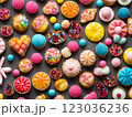 カラフルなお菓子 123036236