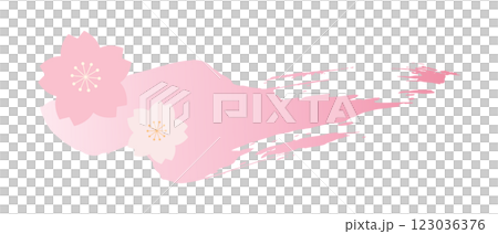 櫻花裝飾，筆觸 123036376