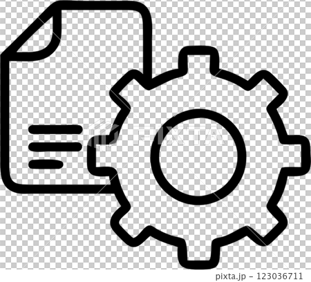 Data management in outline icon style, management and organization category theme. Data management in outline icon style, management and organization category theme. 123036711