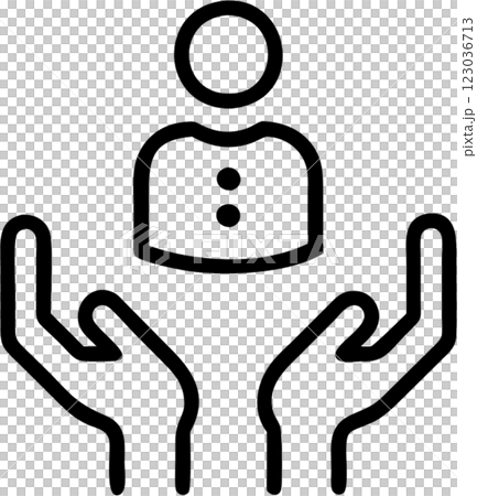 Human resource training in outline icon style, management and organization category theme. 123036713